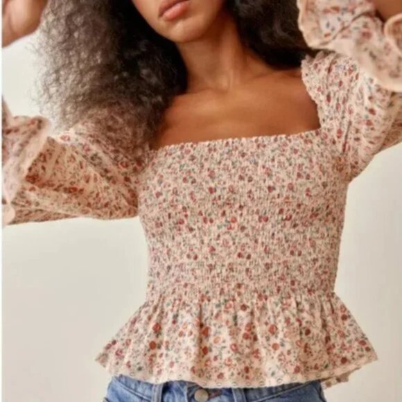 Reformation Roland Top - Fairy  size XS  Clearance - Picture 2 of 7